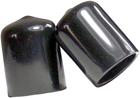 Caplugs מקוריים של SBDS ארהב מייצרים 1-1/2 כובעי ויניל גמישים עגולים-און קצה שחור | חוט בורג חוט